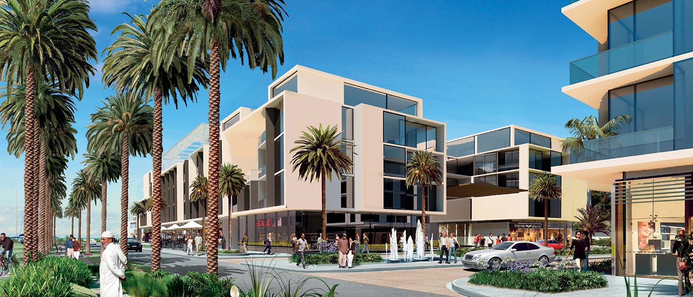 The waterfront development · Architectural rendering, Terrell / Foster + Partners