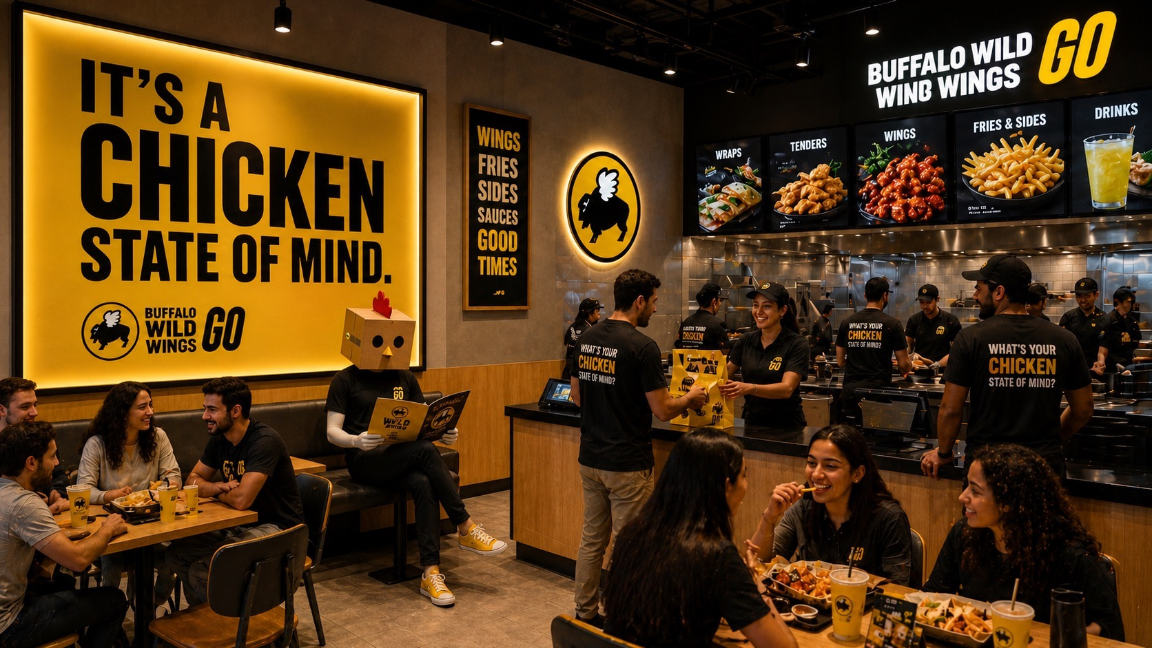 The idea inside the restaurant