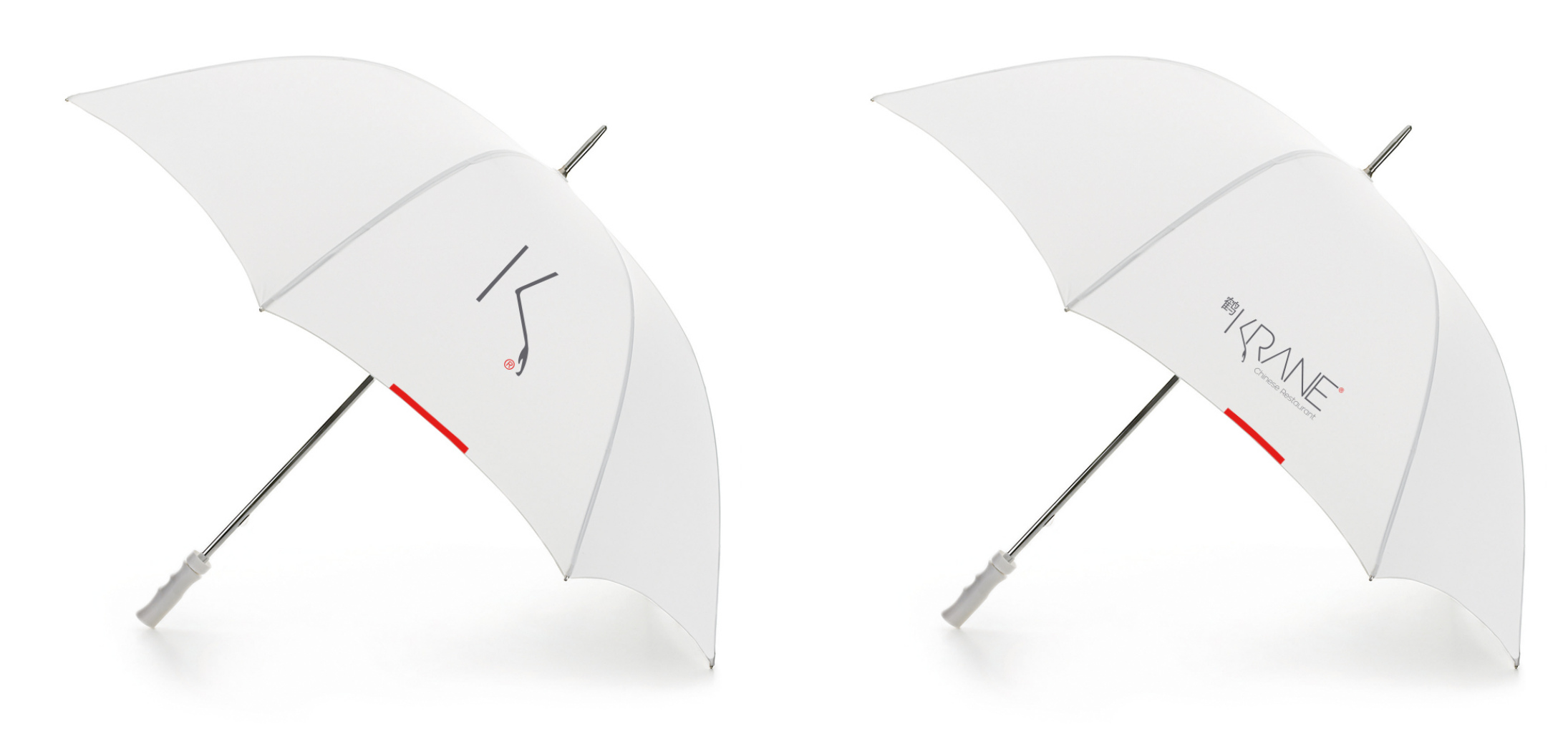 The crane signature across brand applications