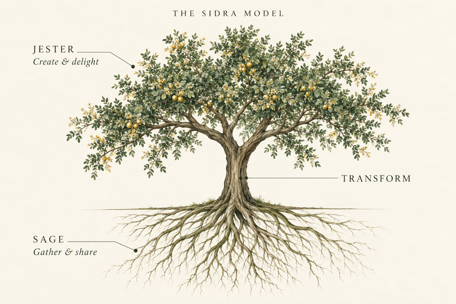 The Sidra model: rooted in wisdom, reaching towards possibility.